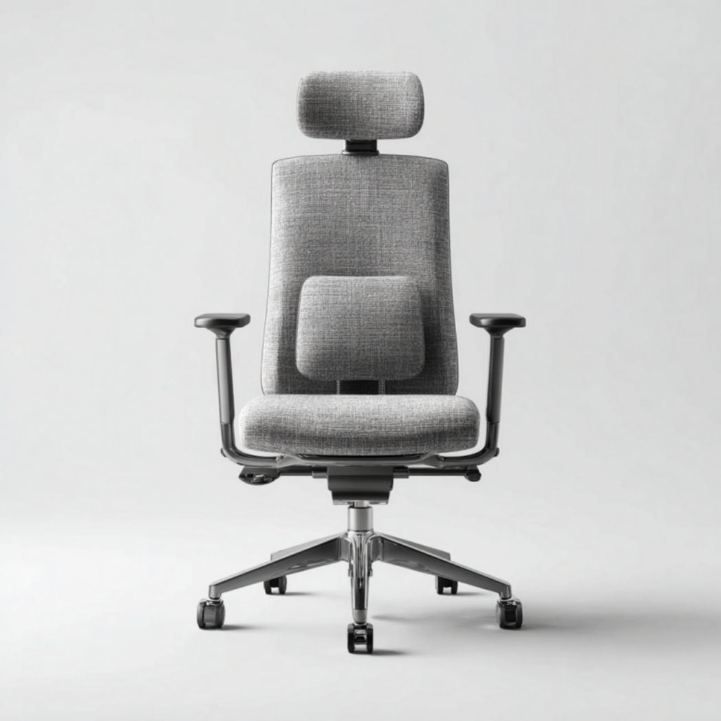 Mesh ergonomic office chair with adjustable headrest and lumbar support 60 x 60 x 120cm