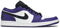 Air Jordan 1 Low  Court Purple  553558-500((M)US6.5/EUR39)