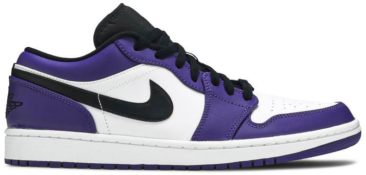 Air Jordan 1 Low  Court Purple  553558-500((M)US6.5/EUR39)