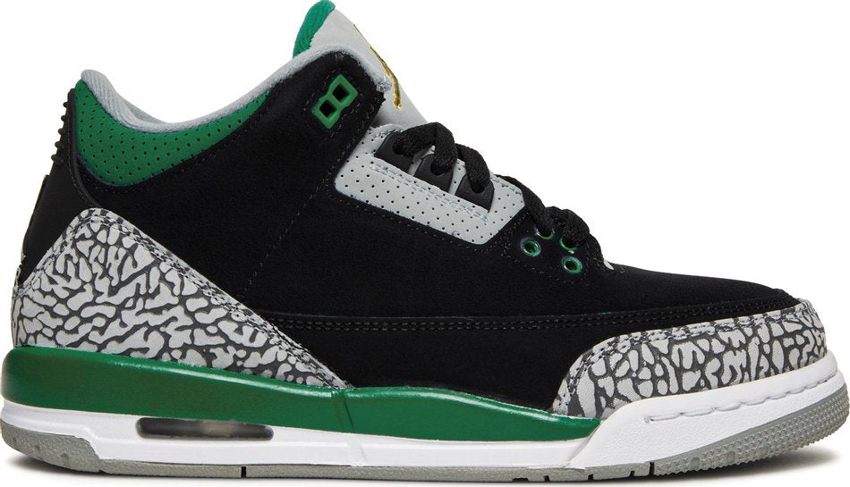 Air Jordan 3 Retro GS  Pine Green  398614-030(US4Y/EUR36)
